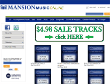 Tablet Screenshot of mansionmusiconline.com
